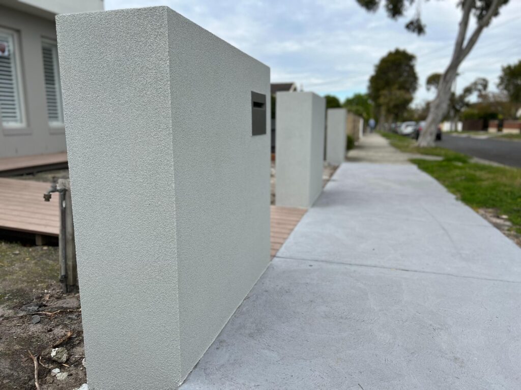 Brick and block repair work on a Sunshine Coast wall