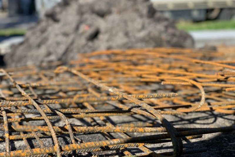 A demolished steel meshed used for a brick fence concrete footing installation done in Birtinya A demolished steel meshed used for a brick fence concrete footing installation done in Birtinya
